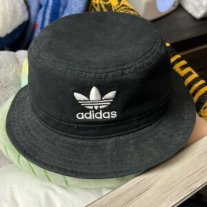 Adidas Black Washed Bucket Hat